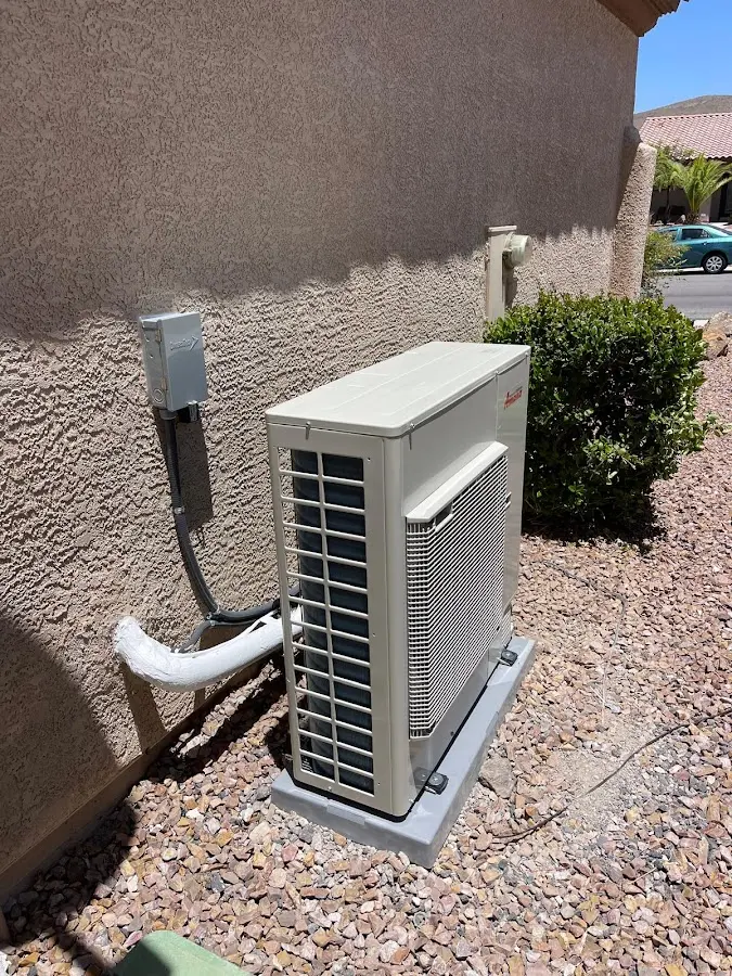 Residential air conditioning condenser unit in Tyler